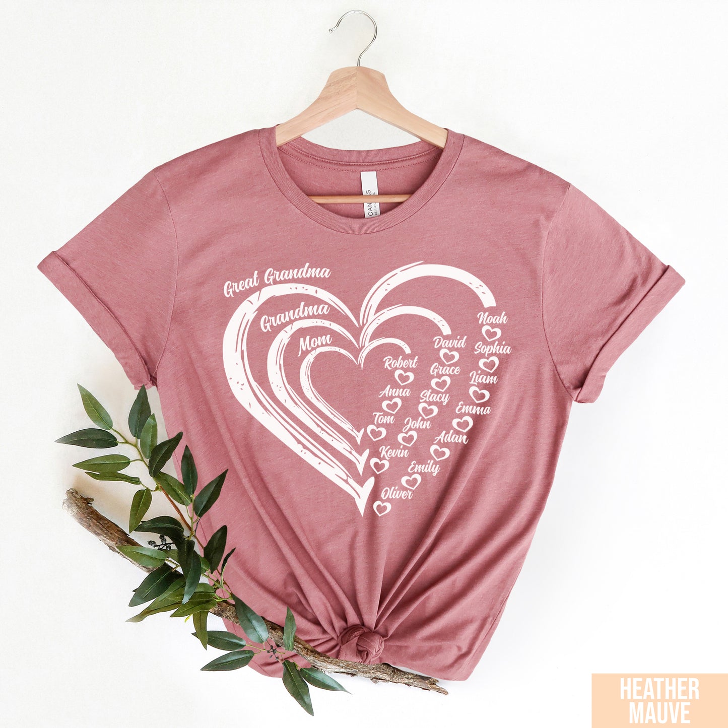 Custom Great Grandma Shirt, Nana Shirt With Grandkids Name, Great Grandma, Gift For Grandma, Mother's Day Shirt, Personalized Grandma Shirt