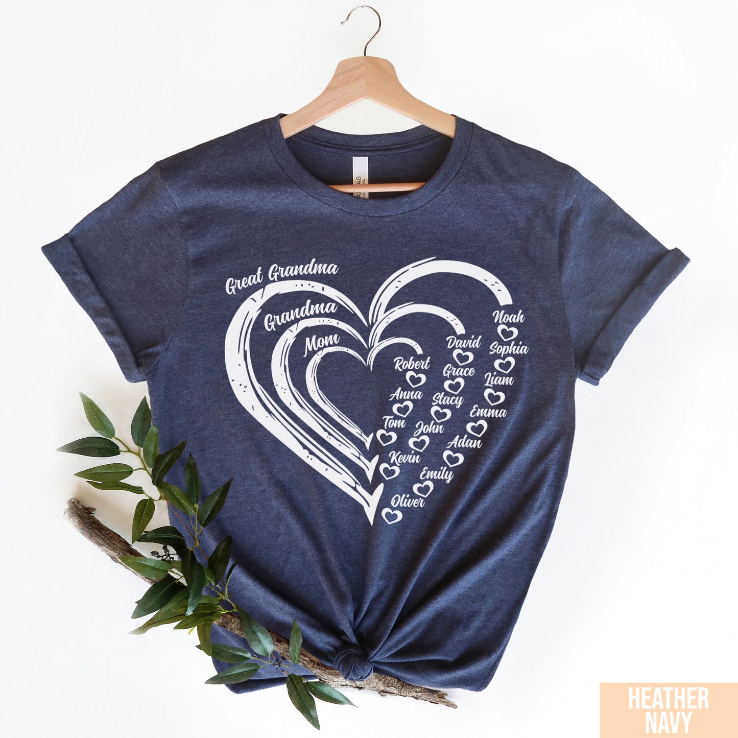 Custom Great Grandma Shirt, Nana Shirt With Grandkids Name, Great Grandma, Gift For Grandma, Mother's Day Shirt, Personalized Grandma Shirt