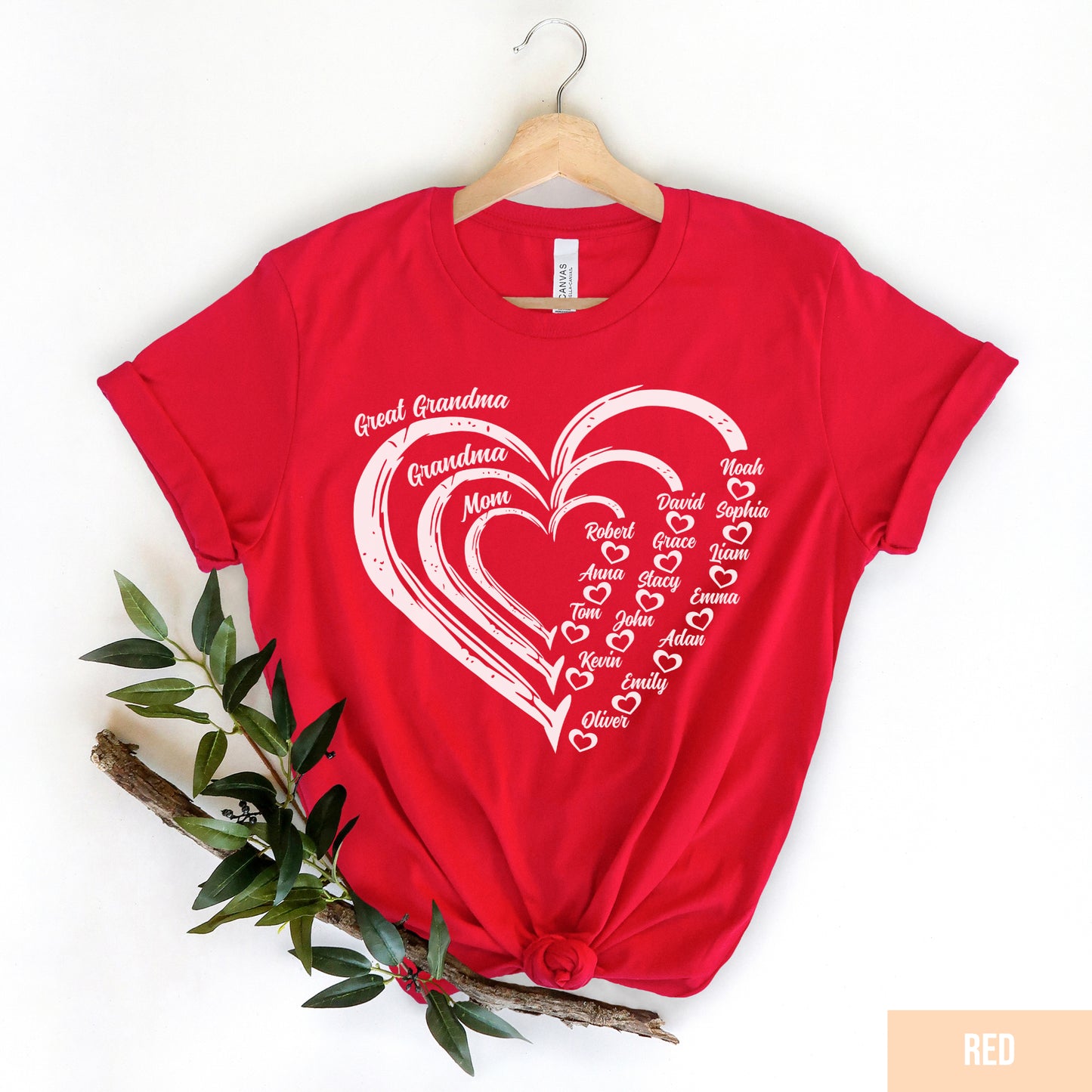 Custom Great Grandma Shirt, Nana Shirt With Grandkids Name, Great Grandma, Gift For Grandma, Mother's Day Shirt, Personalized Grandma Shirt